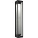 Outdoor Sconce LED 36 inch Textured Black Outdoor Sconce, Double Box